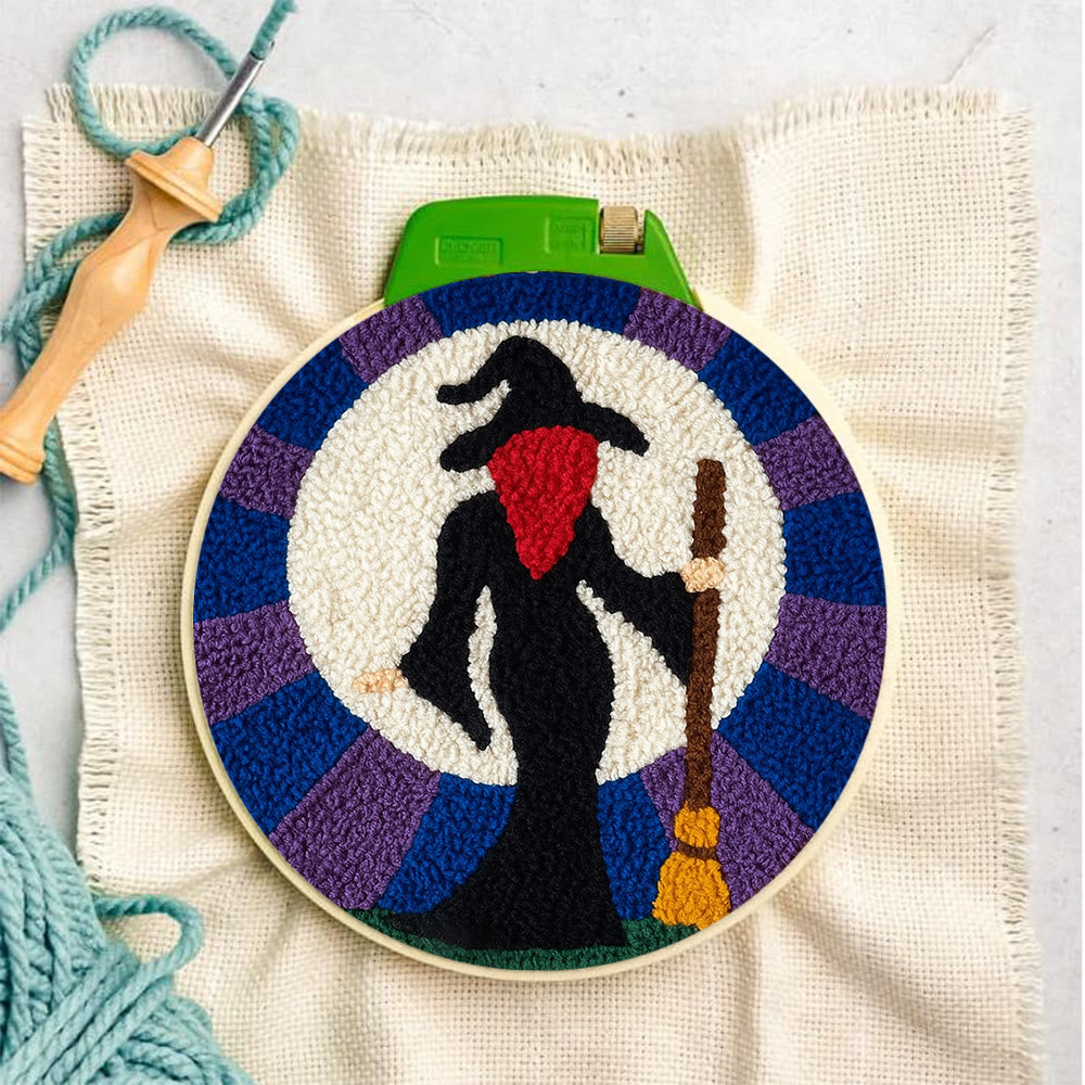 Magical Witch Punch Needle Kit - Unique Needle Coaster | Perfect For Holiday Decor - image 6