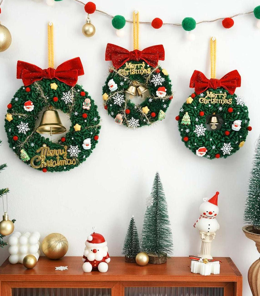 Christmas Wreath Punch Needle Kit - Unique Christmas Yarn Craft | Perfect Needlework For Home Ornament - image 5