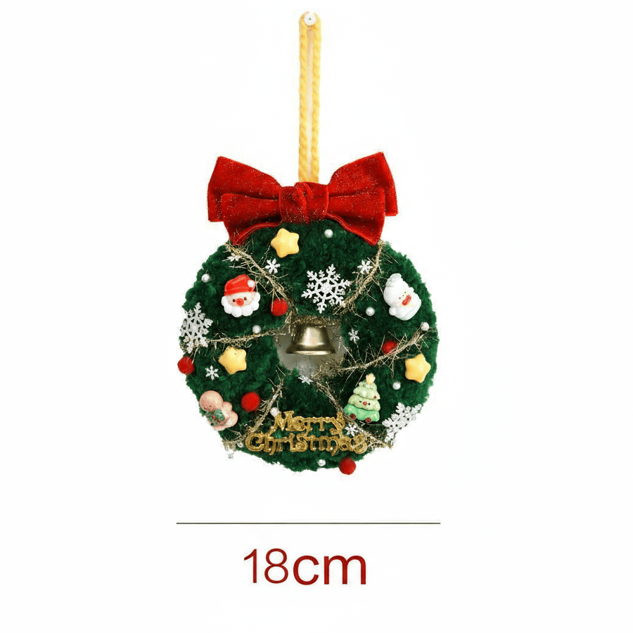 Christmas Wreath Punch Needle Kit - Unique Christmas Yarn Craft | Perfect Needlework For Home Ornament - 18cm - image 7