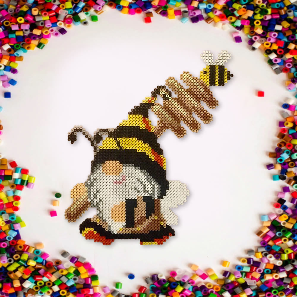 Rubbyoo Perler Beads Kit - Honey Gnome | Autumn Handmade Art | Easy Pixel Craft For Kid - image 2
