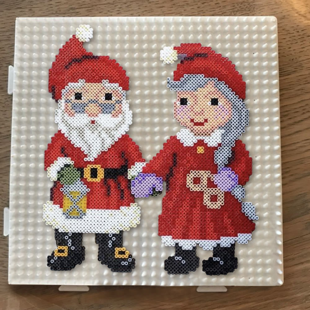 Rubbyoo Perler Beads Kit - Christmas Couple | Perfect Valentine Gift | Unique Christmas Decor - image 7