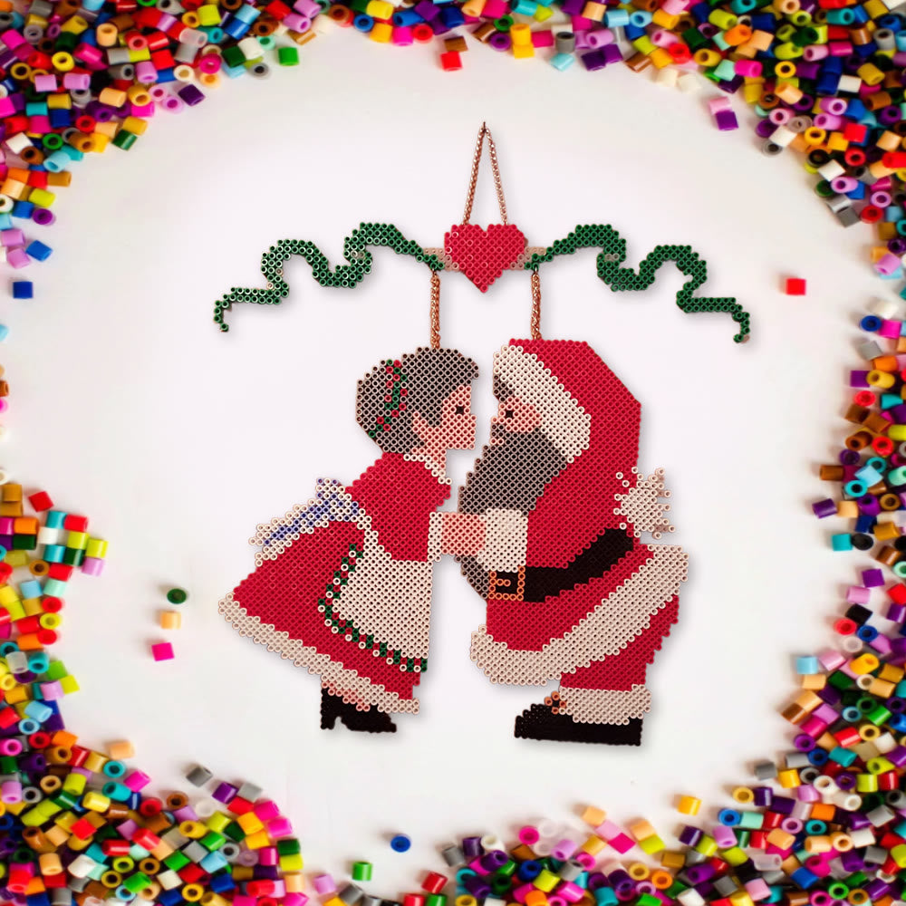 Rubbyoo Perler Beads Kit - Christmas Couple | Perfect Valentine Gift | Unique Christmas Decor - image 2