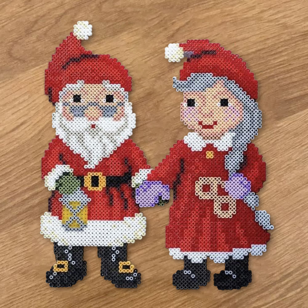 Rubbyoo Perler Beads Kit - Christmas Santa Claus | Relaxing Handmade Craft | Creative Holiday Gifts  - image 4
