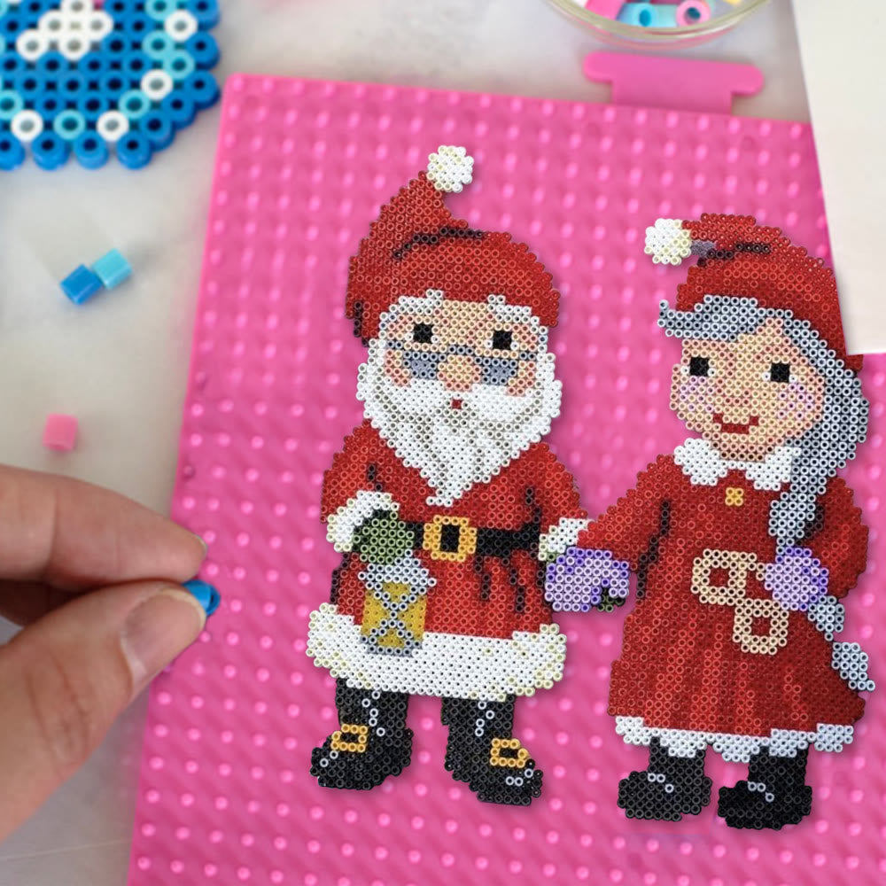 Rubbyoo Perler Beads Kit - Christmas Santa Claus | Relaxing Handmade Craft | Creative Holiday Gifts  - image 3