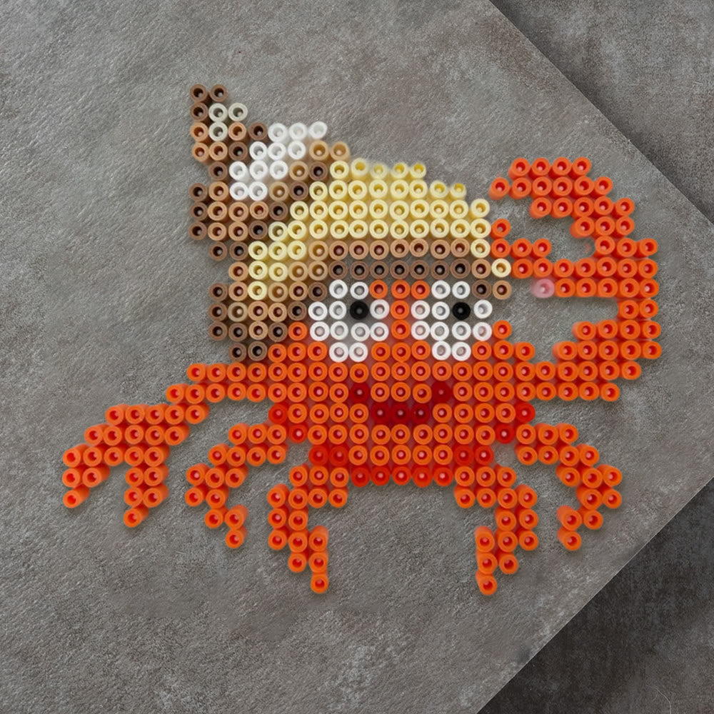 Rubbyoo Perler Beads Kit - Happy Crab | Creative Marine Animals Craft | Nice Handmade Art - image 7