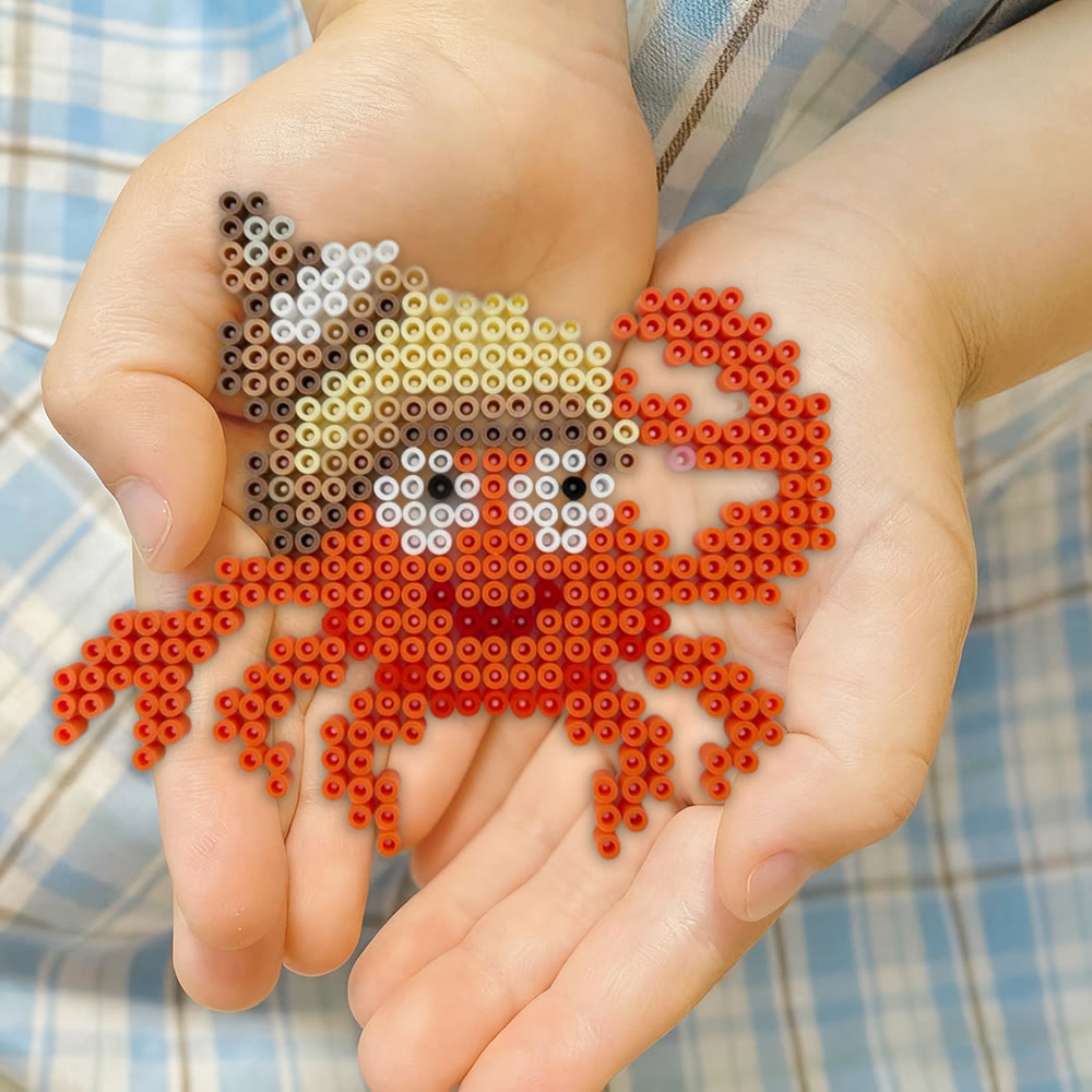 Rubbyoo Perler Beads Kit - Happy Crab | Creative Marine Animals Craft | Nice Handmade Art - image 5