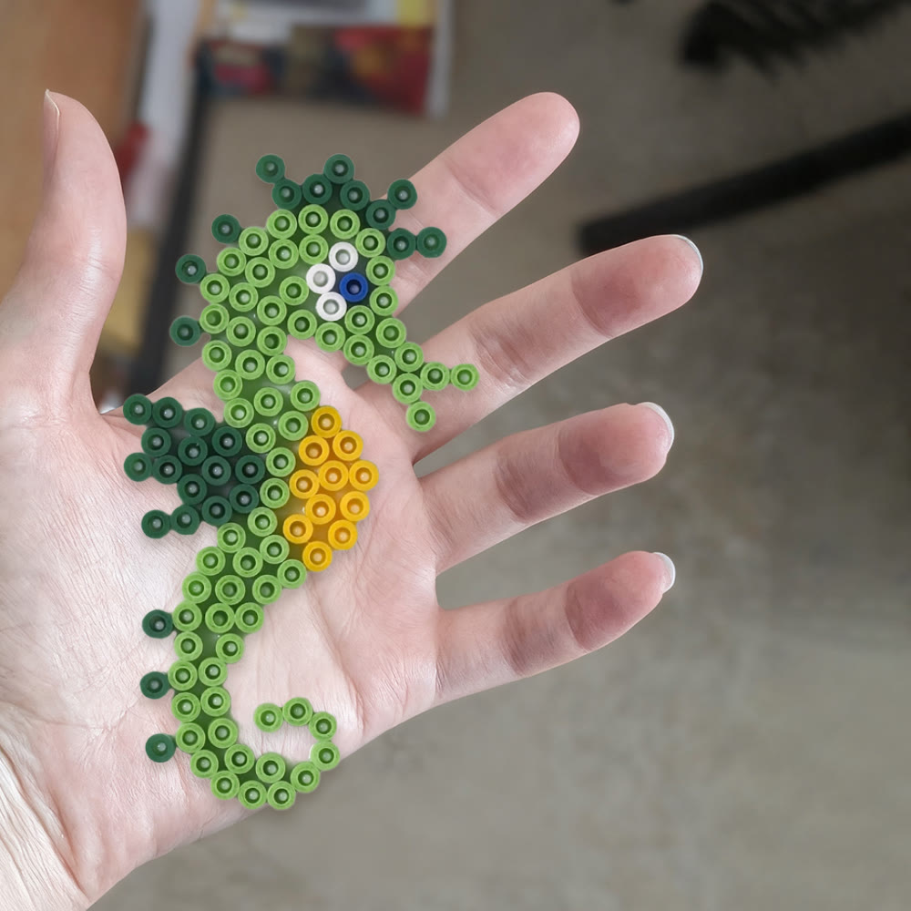 Rubbyoo Perler Beads Kit -  Seahorse | Personalized Animal Craft  | Diy Pixel Wall Decoration  - image 9