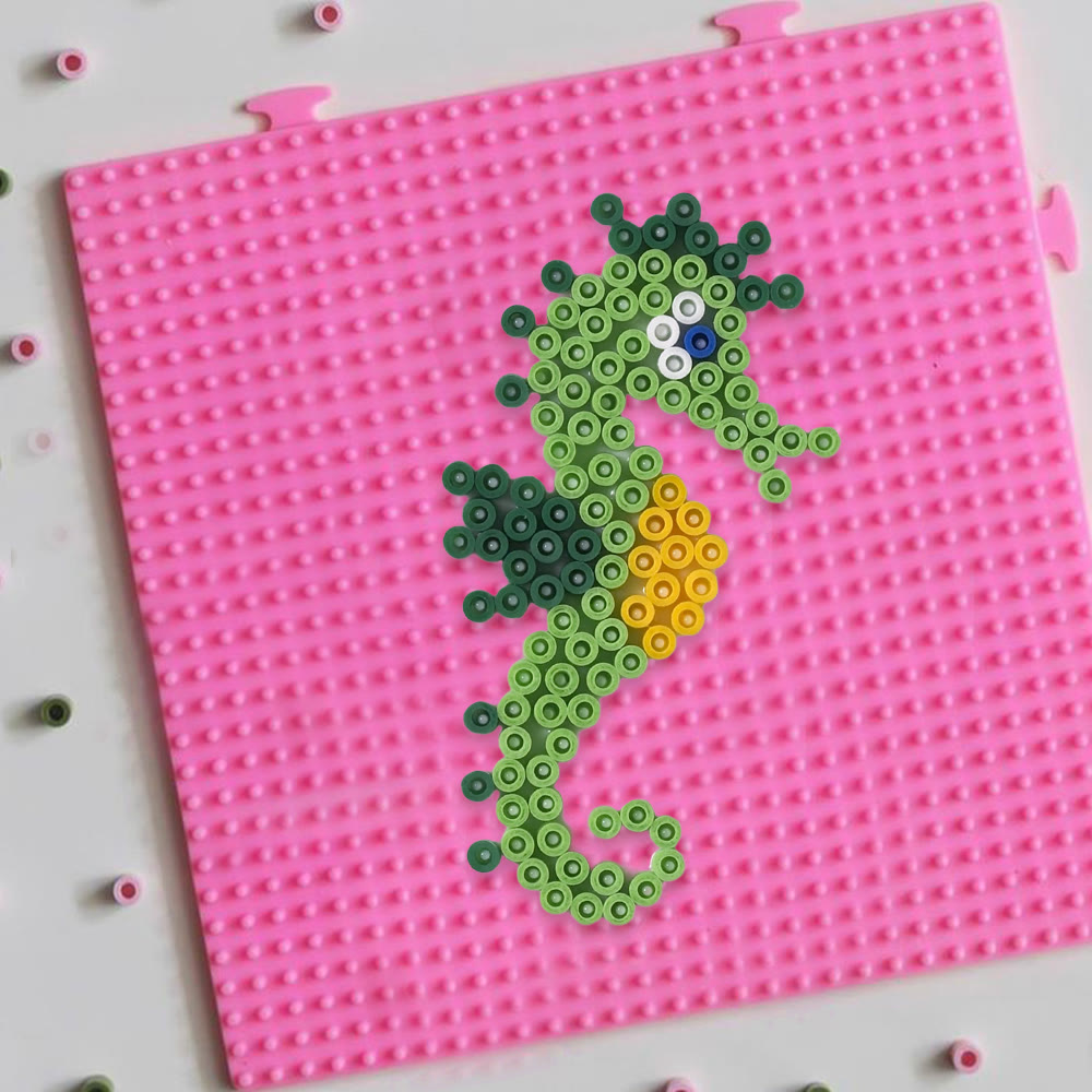 Rubbyoo Perler Beads Kit -  Seahorse | Personalized Animal Craft  | Diy Pixel Wall Decoration  - image 2