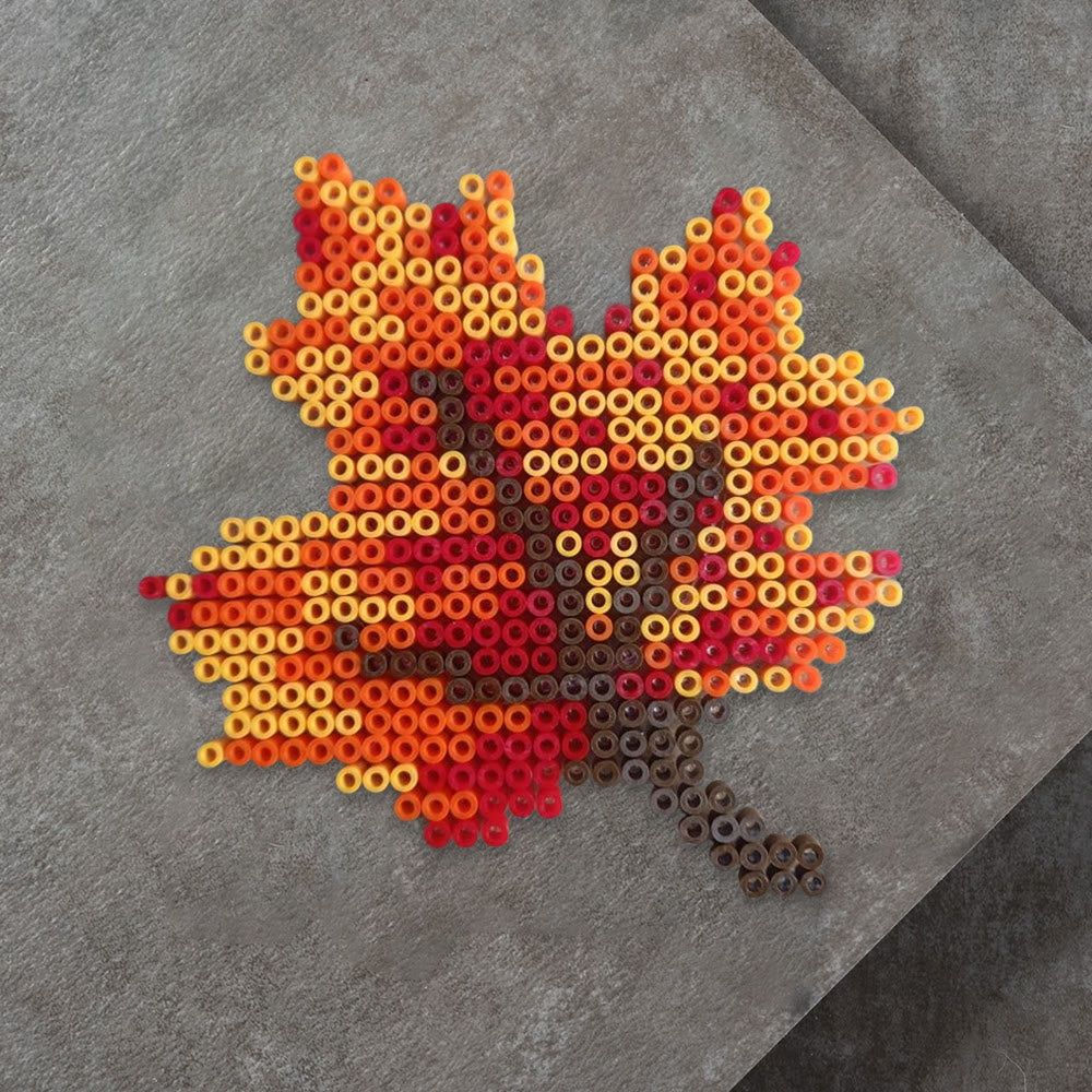 Rubbyoo Perler Beads Kit - Maple Leaves | Autumn Handmade Decorative Gifts | Perfect Craft For Diy Beginner  - image 8