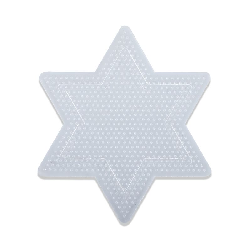 Various Shapes Perler Bead Pegboard - Durable Bead Pegboard | Suitable For 2.6mm Beads | Gift For Perler Bead Lovers - Six-pointed star (8cm×9cm） - image 5