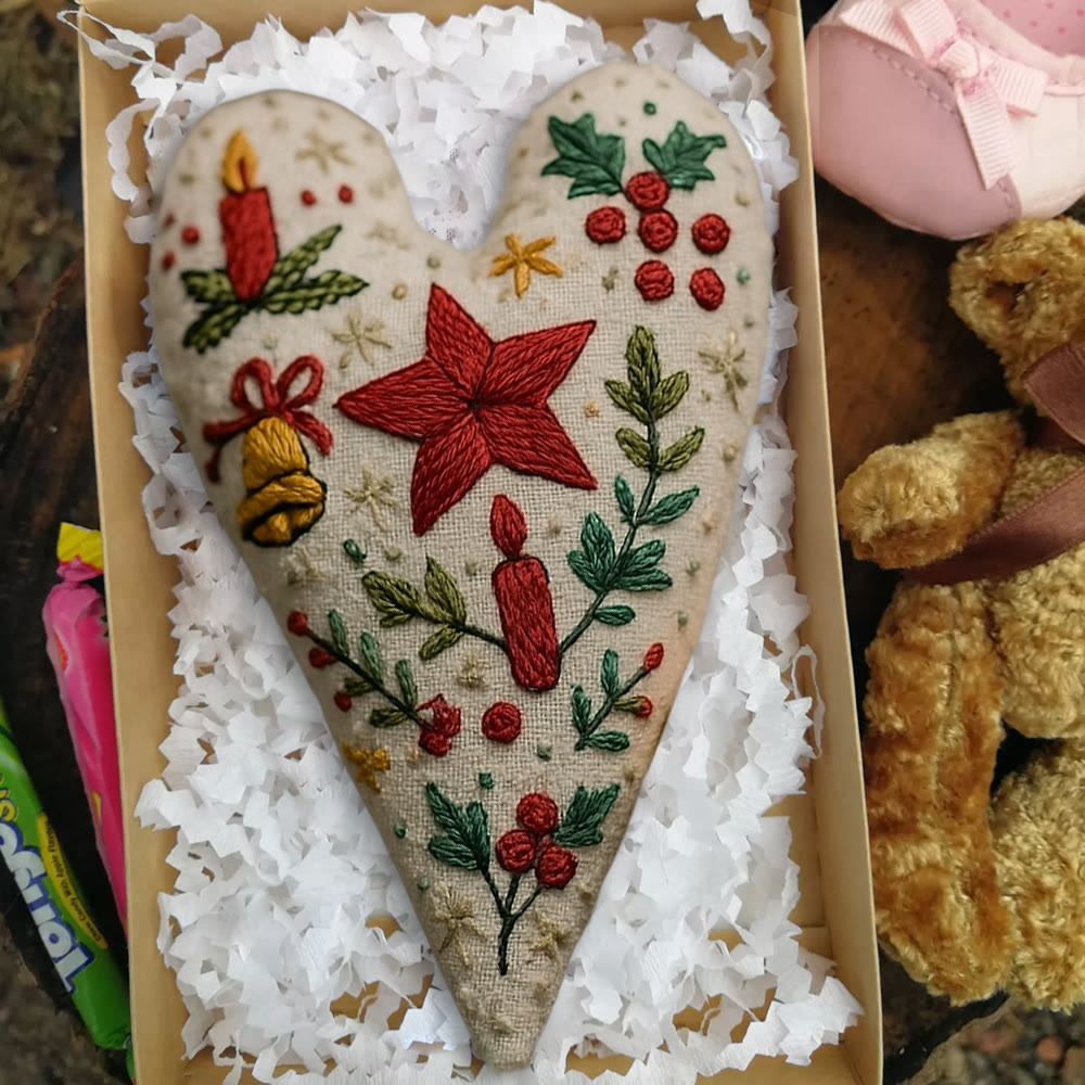 Rubbyoo Heart Embroidery Kit - Christian Candle | Christmas Decoration | Nice Festival Gift - image 4