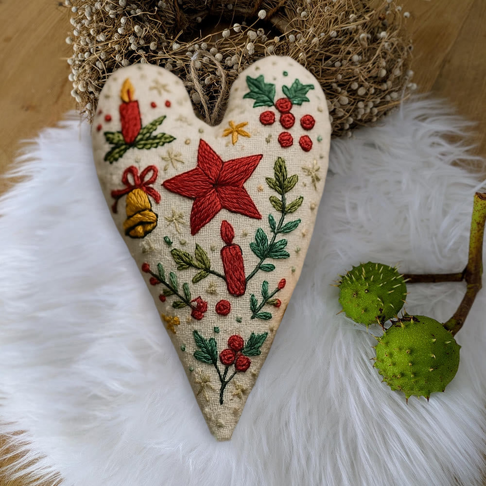 Rubbyoo Heart Embroidery Kit - Christian Candle | Christmas Decoration | Nice Festival Gift - image 5