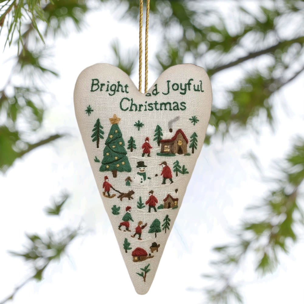 Rubbyoo Heart Embroidery Kit - Christmas Diorama | Christmas Decoration | Diy Holiday Gift - image 7