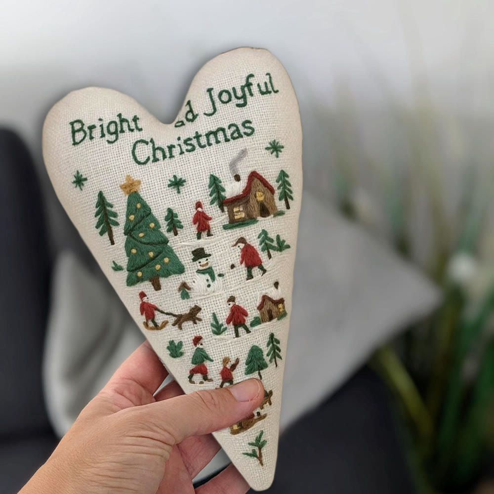 Rubbyoo Heart Embroidery Kit - Christmas Diorama | Christmas Decoration | Diy Holiday Gift - image 8
