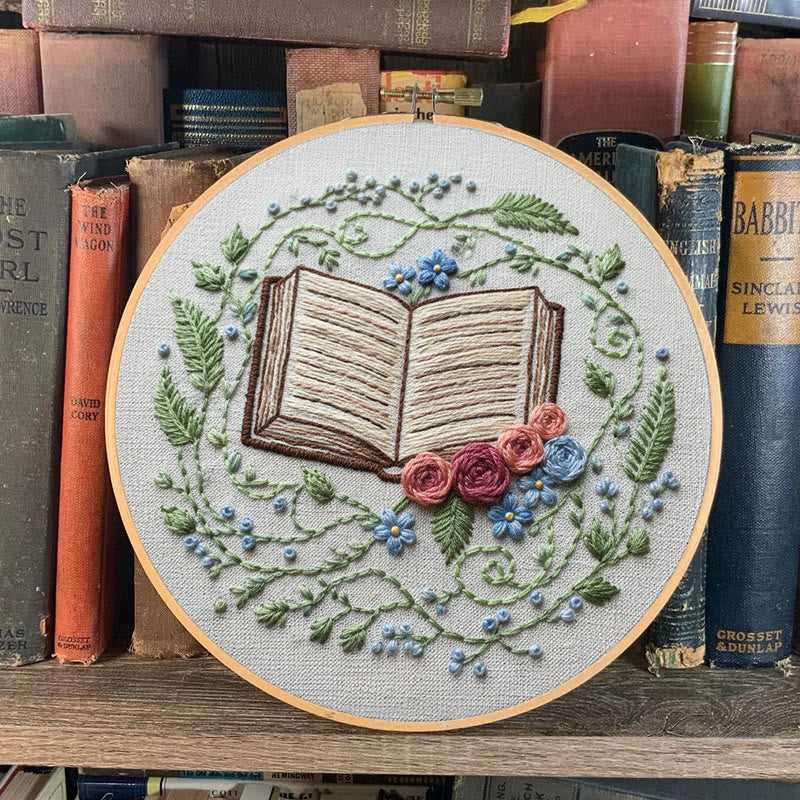 Rubbyoo Embroidery Kit - Blooming Book | Diy Hoop Art | Creative Home Ornament - image 8