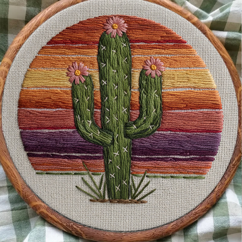 Rubbyoo Embroidery Kit - Charming Cactus | Unique Home Decor | Perfect Housewarming Gift - image 7