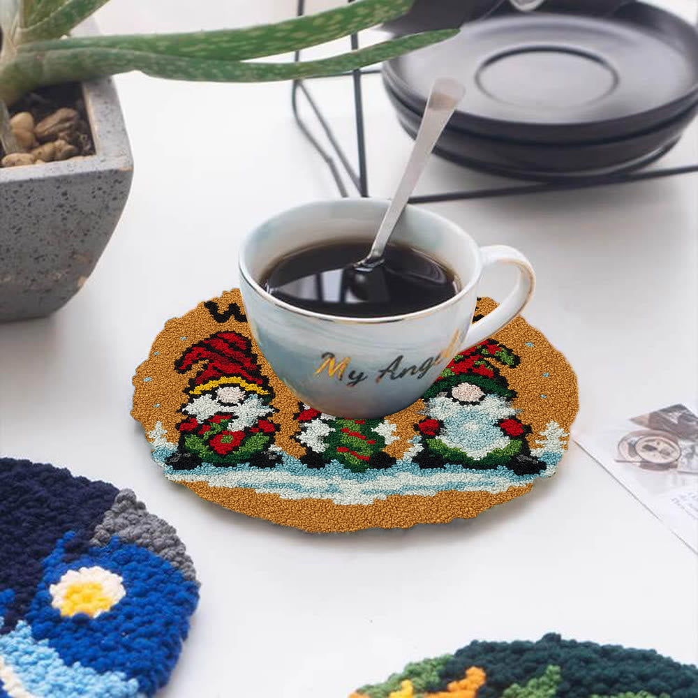 Christmas Gnome Welcome Punch Needle Kit - Holiday Craft | Festive Handmade Wall Decor - image 11