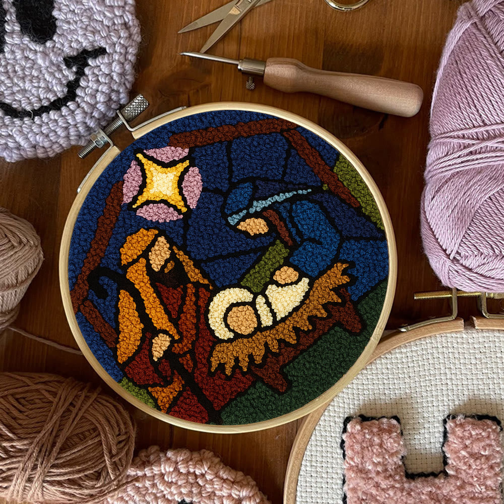 Nativity Scene Punch Needle Kit - Religious Craft | Handmade Decor For Religious Celebrations - image 4