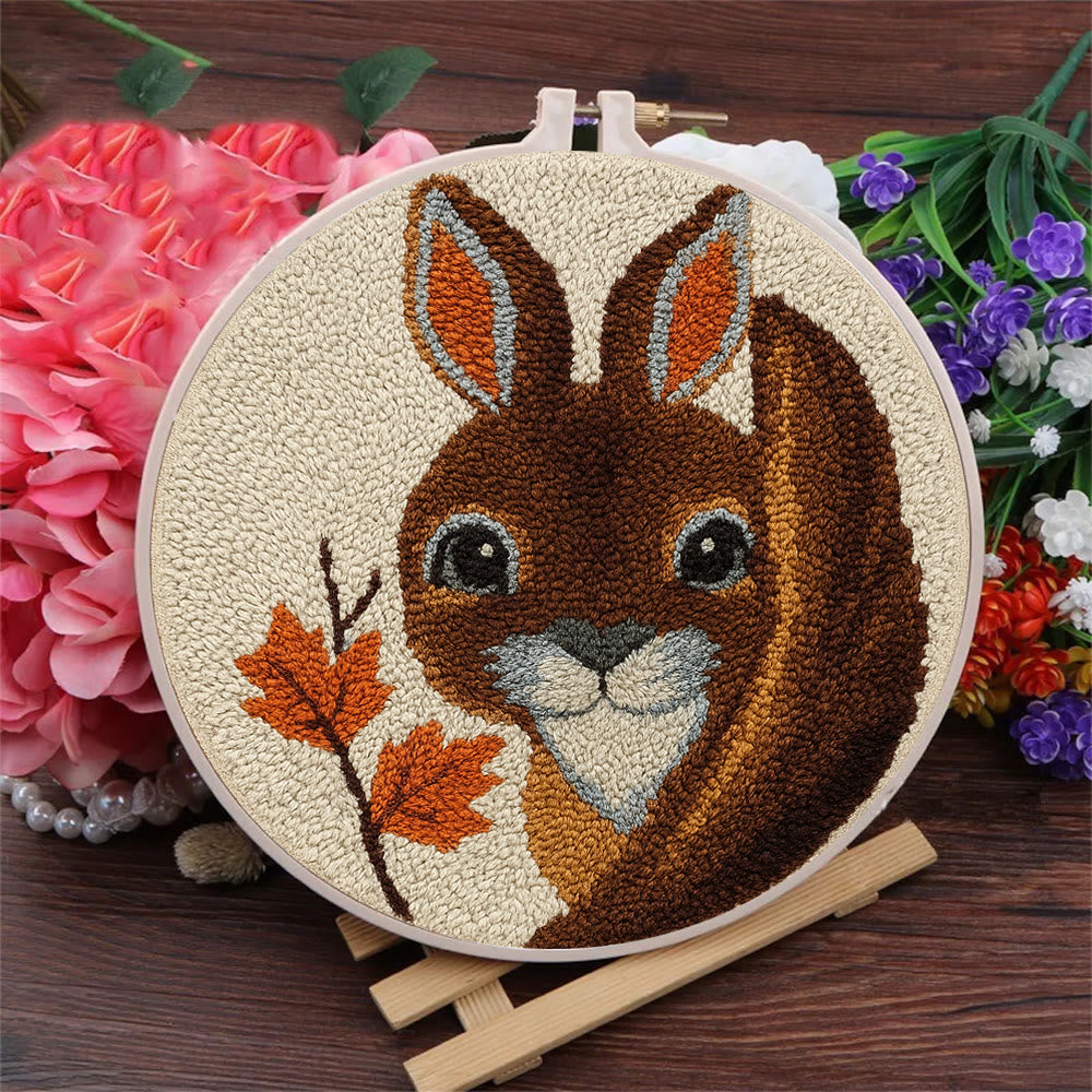 Autumn Bunny Punch Needle Kit - Handmade Craft | Ideal For Home Decor - image 3
