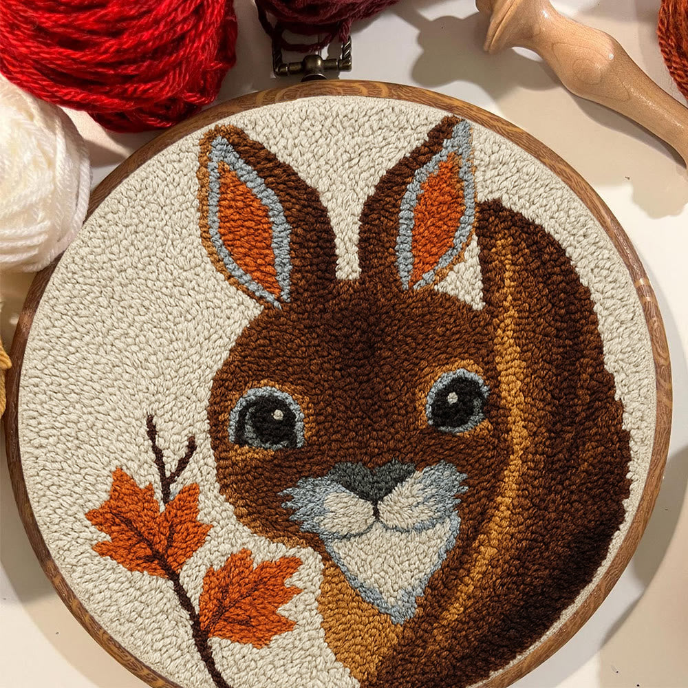 Autumn Bunny Punch Needle Kit - Handmade Craft | Ideal For Home Decor - image 7