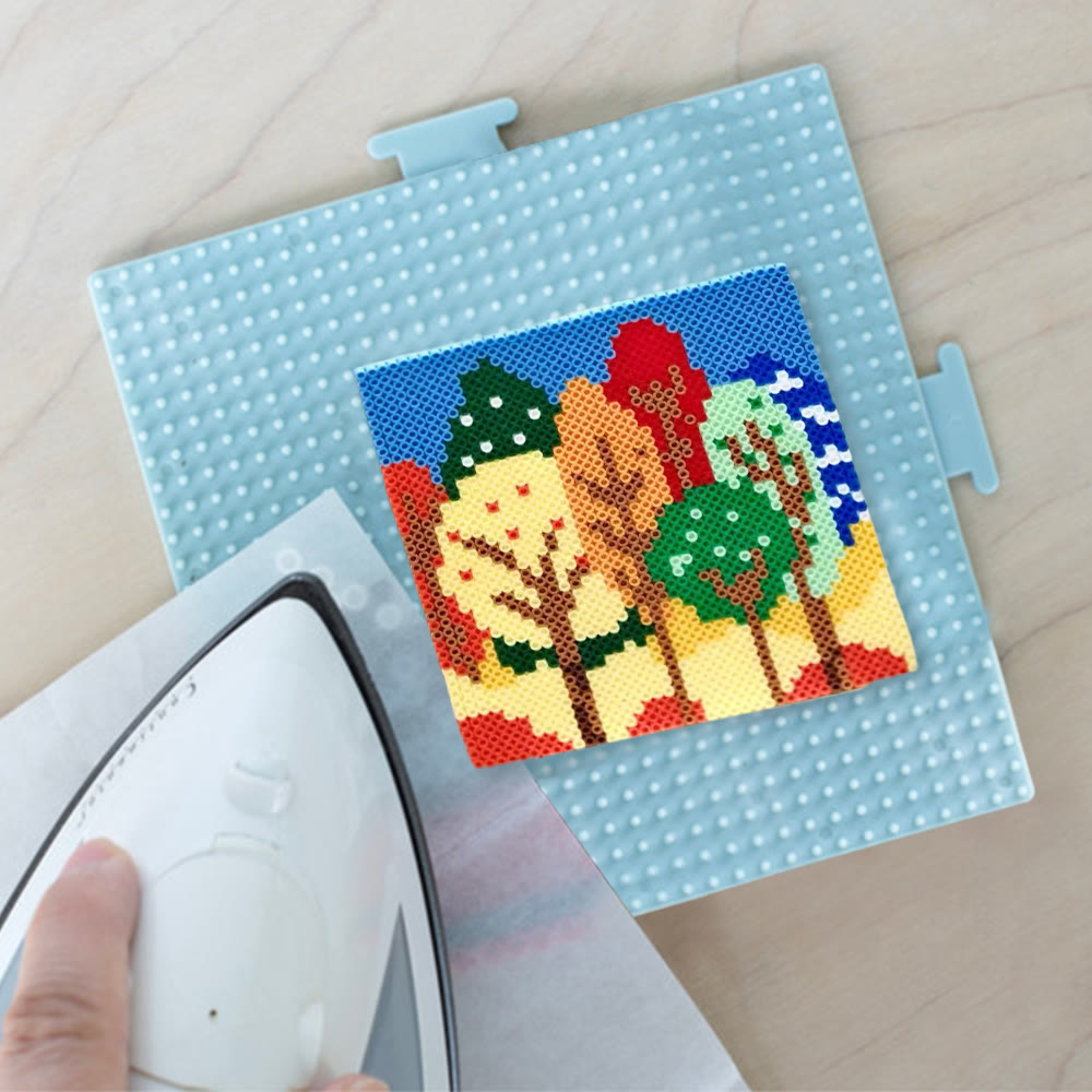 Rubbyoo Perler Beads Kit - Colourful Tree | Creative Bag Pendant | Perfect Handmade Gift - image 8