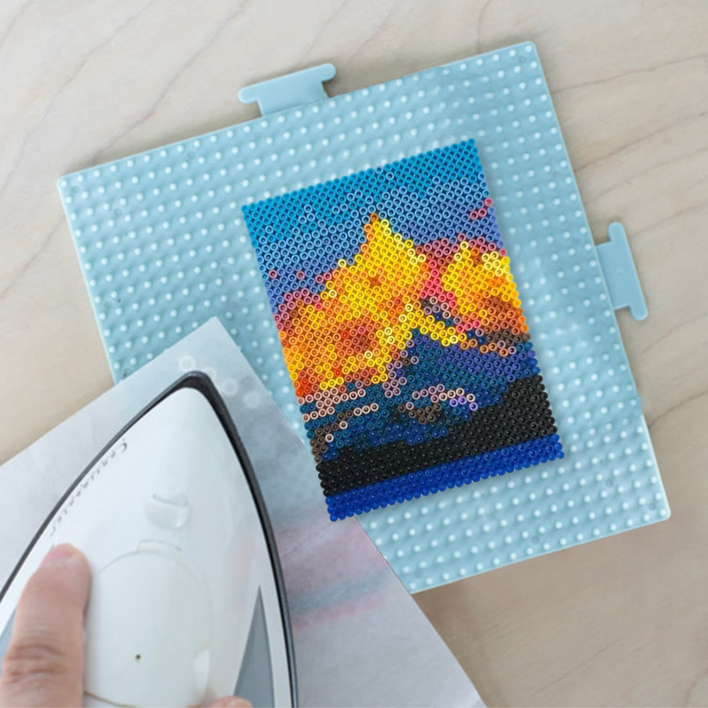 Rubbyoo Perler Beads Kit - Golden Mountain | Wonderful Landscape Artwork | Creative Handmade Craft - image 8