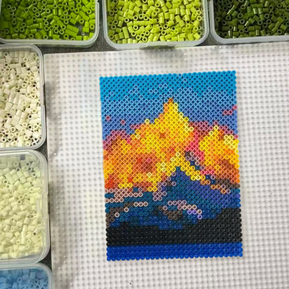 Rubbyoo Perler Beads Kit - Golden Mountain | Wonderful Landscape Artwork | Creative Handmade Craft - image 6