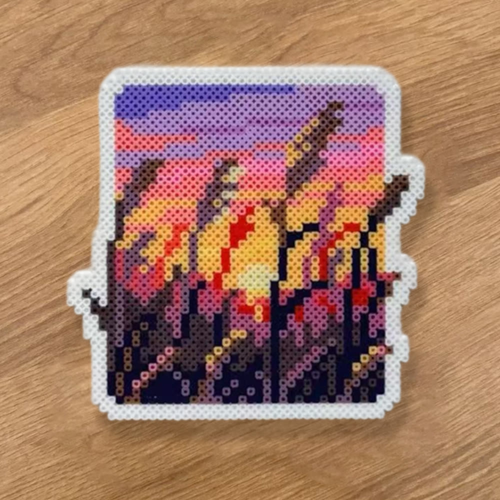 Rubbyoo Perler Beads Kit - Sunset Scenery | Suitable For Home Decor | Easy Handicraft For Beginner - image 4