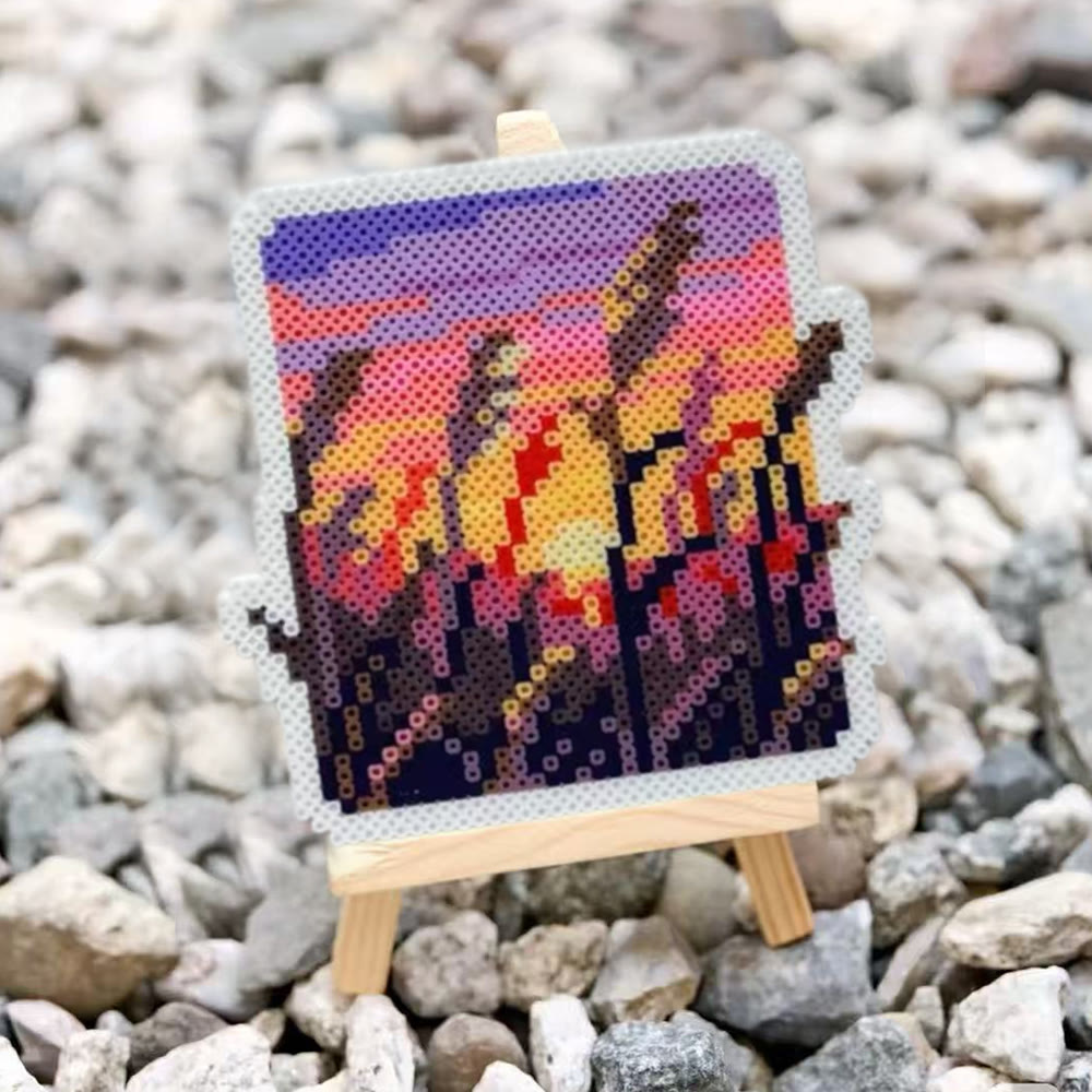Rubbyoo Perler Beads Kit - Sunset Scenery | Suitable For Home Decor | Easy Handicraft For Beginner - image 6