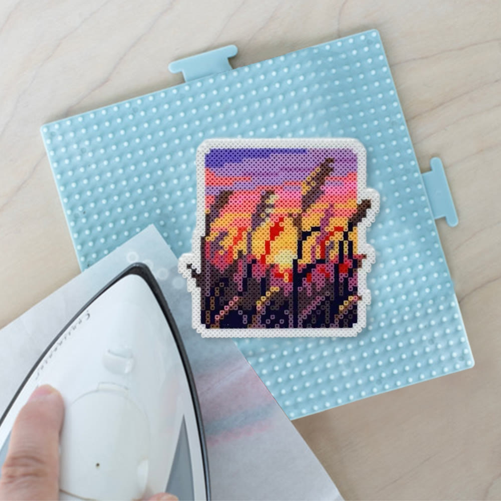 Rubbyoo Perler Beads Kit - Sunset Scenery | Suitable For Home Decor | Easy Handicraft For Beginner - image 8