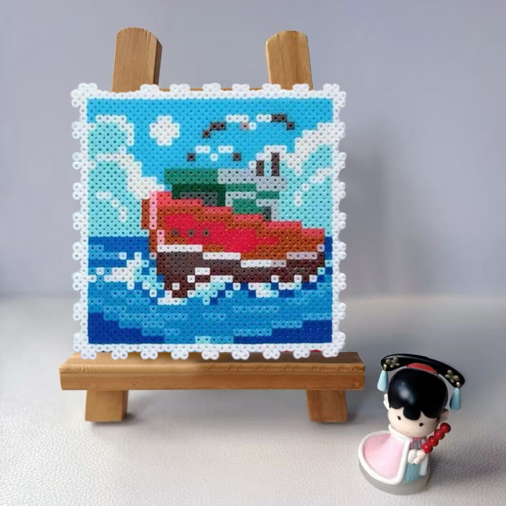 Rubbyoo Perler Beads Kit - Sailing Ship | Creative Pixel Stamps | Thoughtful Gift For Diy Beginner - image 7