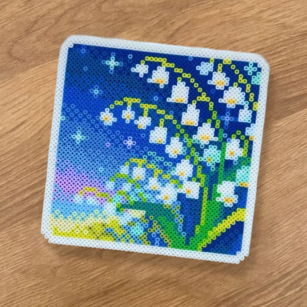 Rubbyoo Perler Beads Kit - Lily Of The Valley | Diy Floral Craft | Nice Gift For Her - image 5