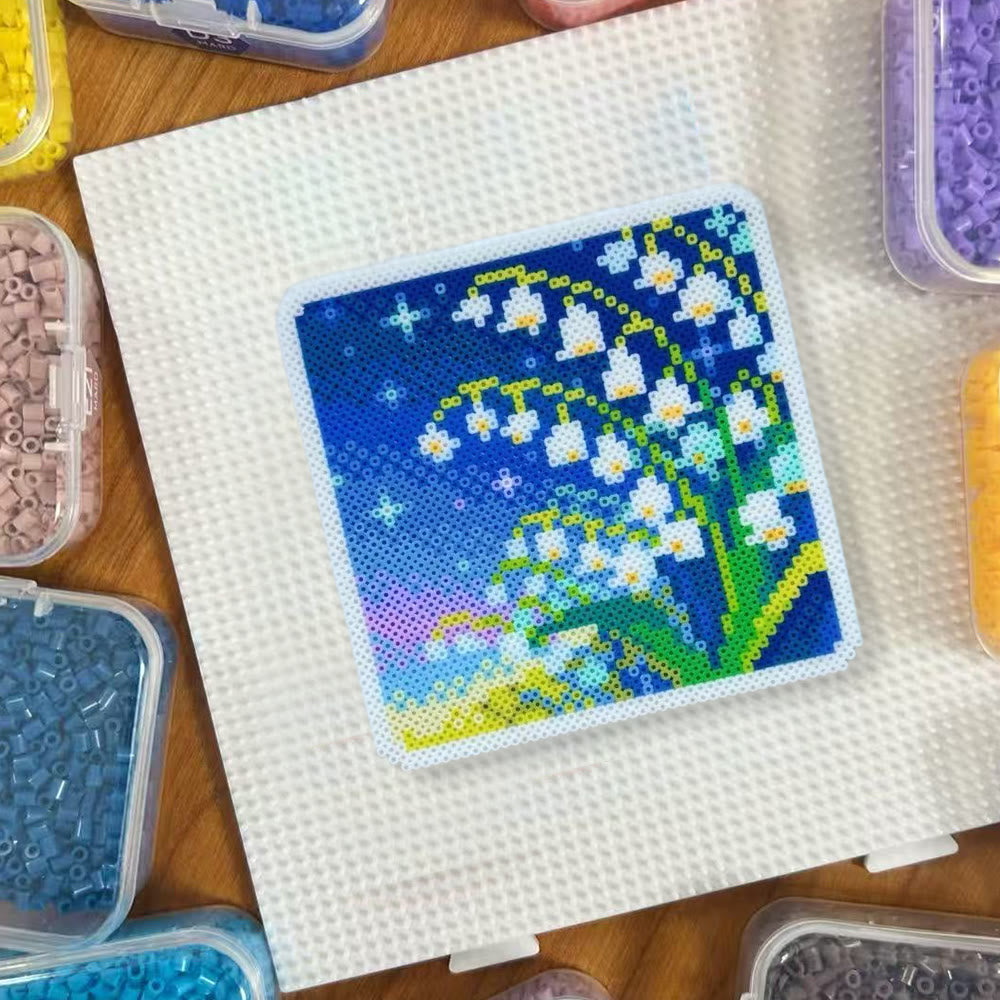 Rubbyoo Perler Beads Kit - Lily Of The Valley | Diy Floral Craft | Nice Gift For Her - image 6