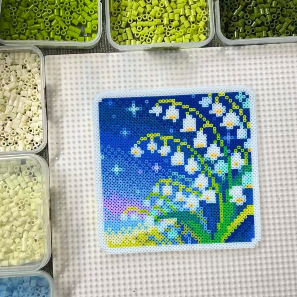 Rubbyoo Perler Beads Kit - Lily Of The Valley | Diy Floral Craft | Nice Gift For Her - image 7