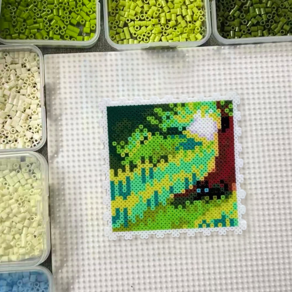 Rubbyoo Perler Beads Kit - The Shade Of Trees | Unique Handmade Craft | Easy Pixels Art - image 6