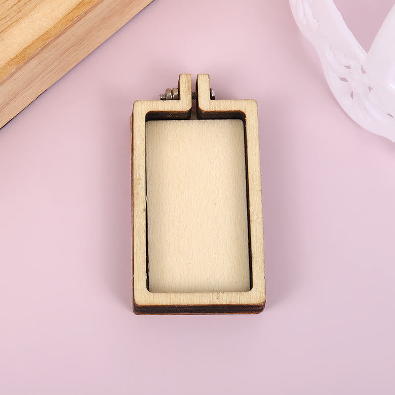 Embroidery Mini Wooden Irregular Shapes Hoops | Handmade Christmas Ornament | Perfect For Diy Stitch Art - image 7