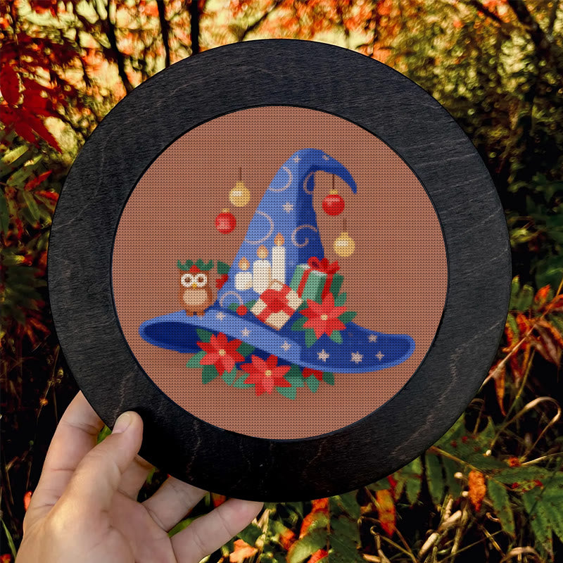 Cross Stitch Kit - Christmas Wizard Hat | Diy Stitch Christmas Craft | Nice For Christmas Decor - image 8