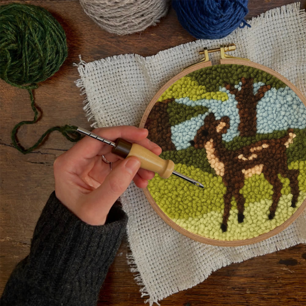 Forest Fawn Punch Needle Kit - Artisan-crafted Creation | Nature-inspired Lover's Pick - image 9