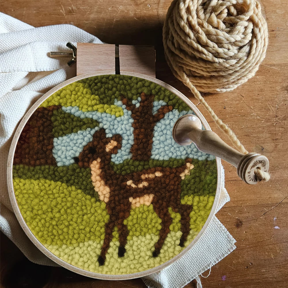 Forest Fawn Punch Needle Kit - Artisan-crafted Creation | Nature-inspired Lover's Pick - image 7