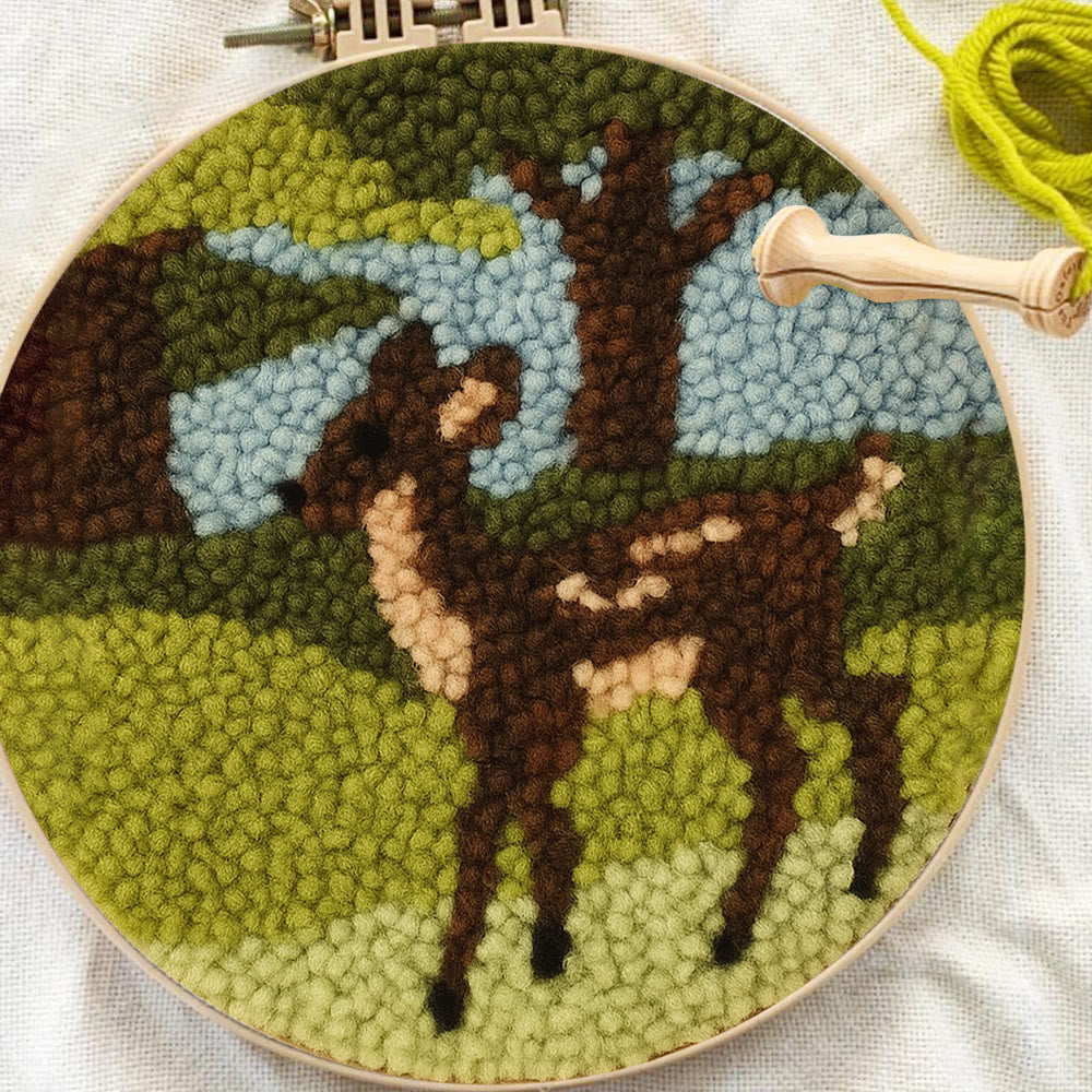 Forest Fawn Punch Needle Kit - Artisan-crafted Creation | Nature-inspired Lover's Pick - image 11