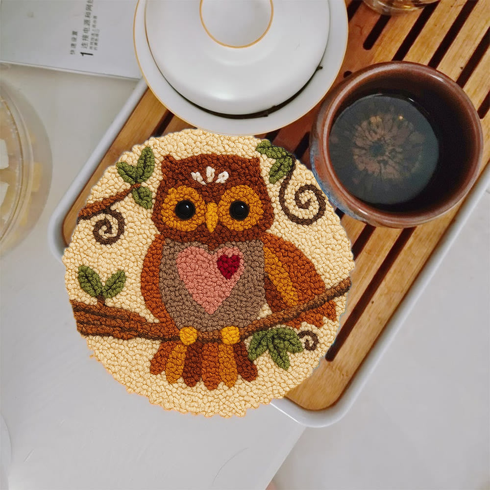 Heart Owl Punch Needle Kit - Diy Beginner | Whimsical Home Handmade - image 6