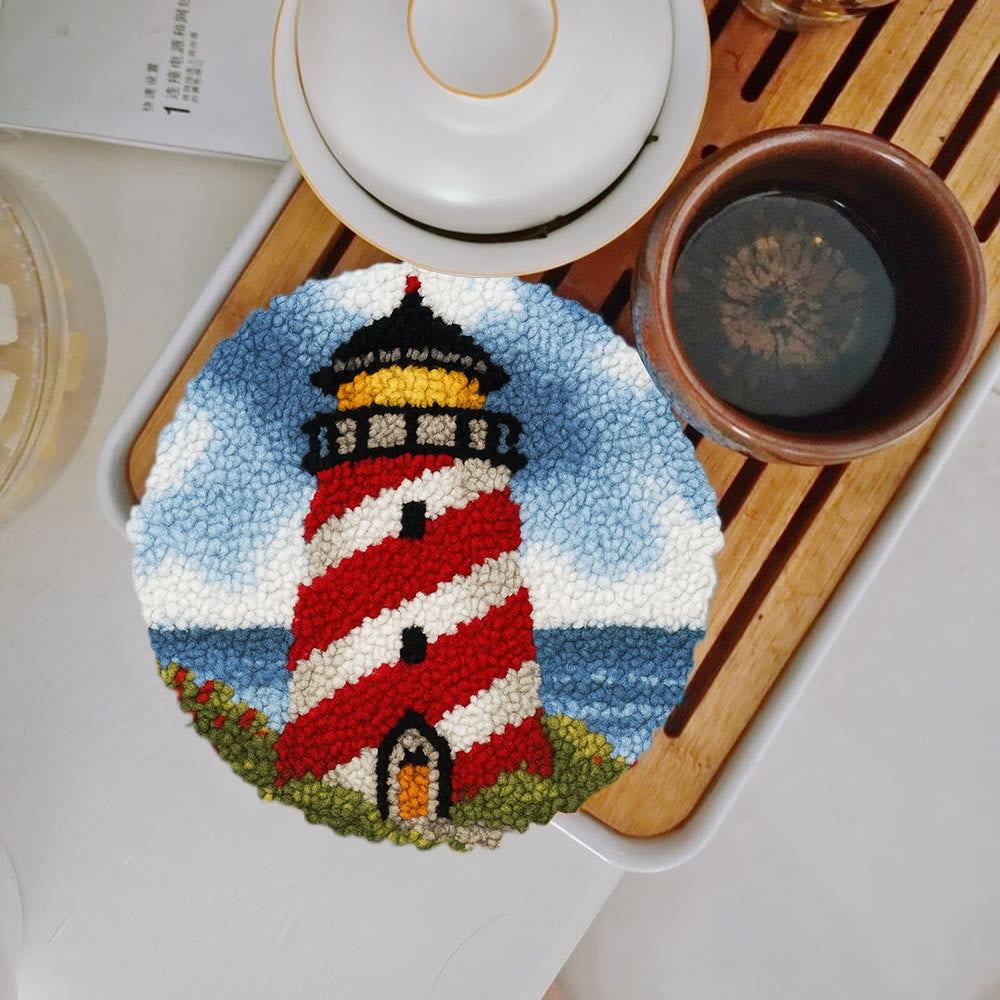 Nautical Lighthouse Punch Needle Kit - Playful Desert Decor | Whimsical Diy Creation - image 7