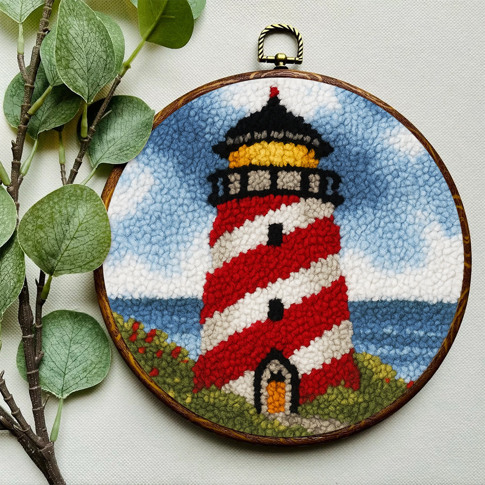 Nautical Lighthouse Punch Needle Kit - Playful Desert Decor | Whimsical Diy Creation - image 8