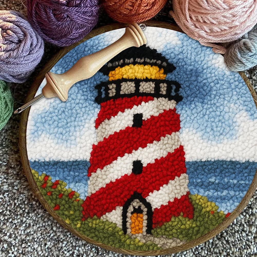 Nautical Lighthouse Punch Needle Kit - Playful Desert Decor | Whimsical Diy Creation - image 10