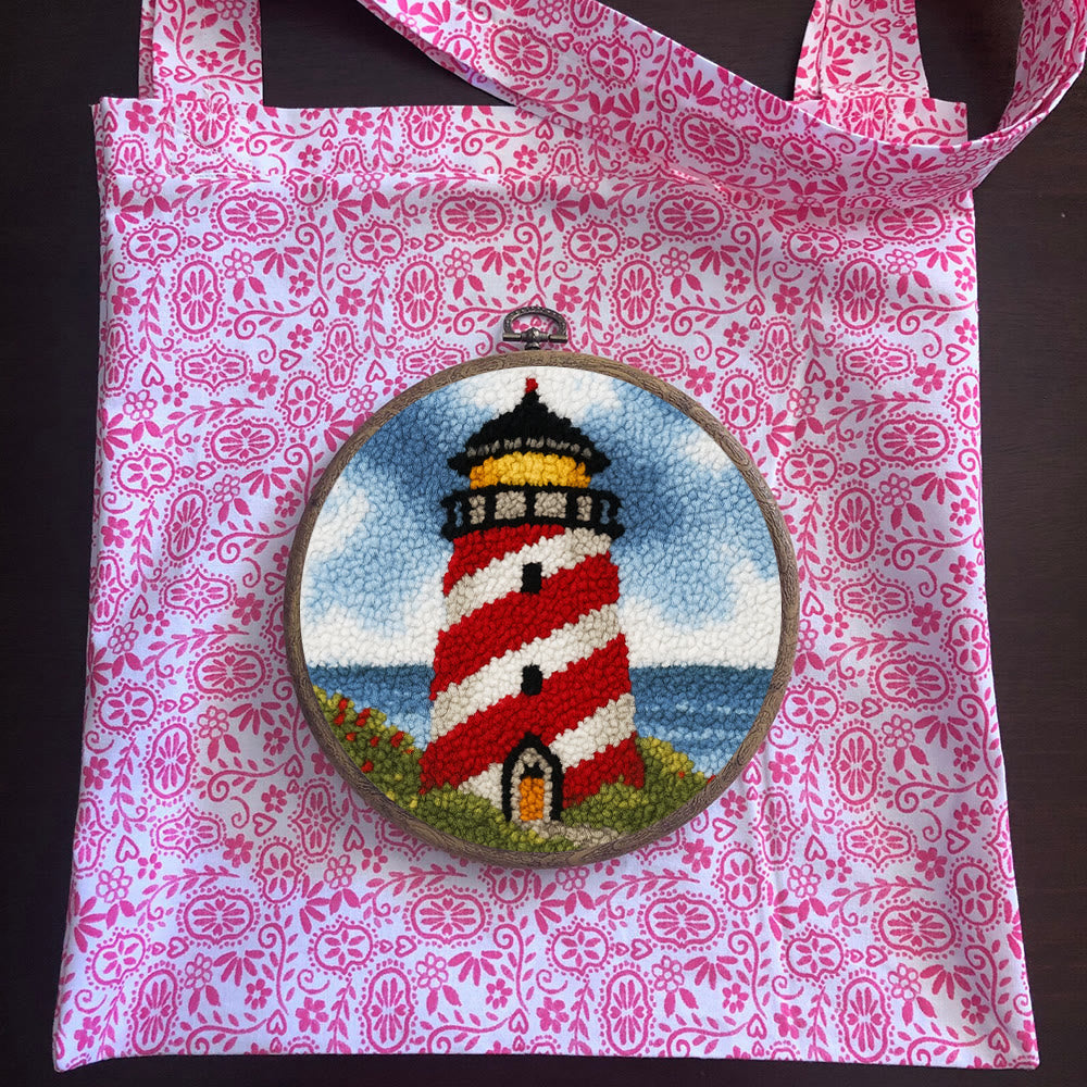 Nautical Lighthouse Punch Needle Kit - Playful Desert Decor | Whimsical Diy Creation - image 12