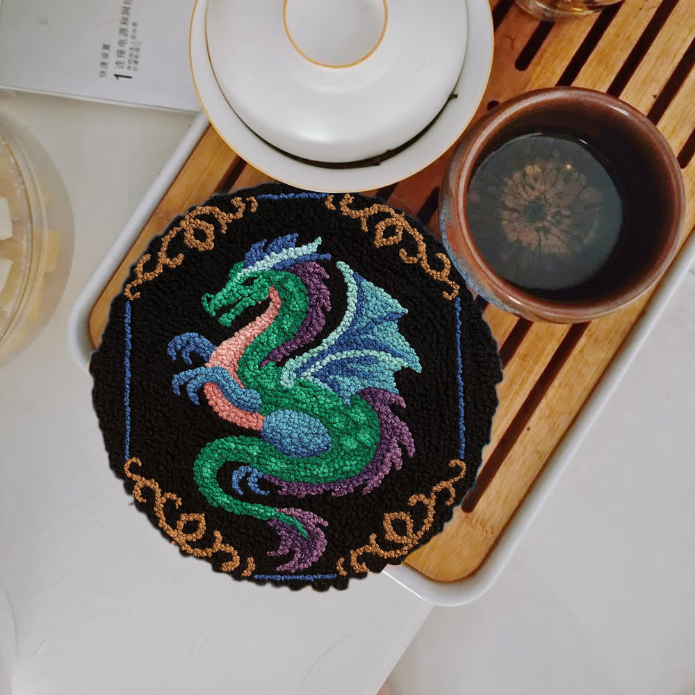 Mythical Dragon Punch Needle Kit - Artisan-crafted Art | Exotic Handcraft Item - image 7