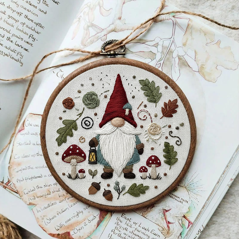 Rubbyoo Embroidery Kit - Forest Gnome | Christmas Beginner Craft | Novice-friendly Diy Kit - image 4
