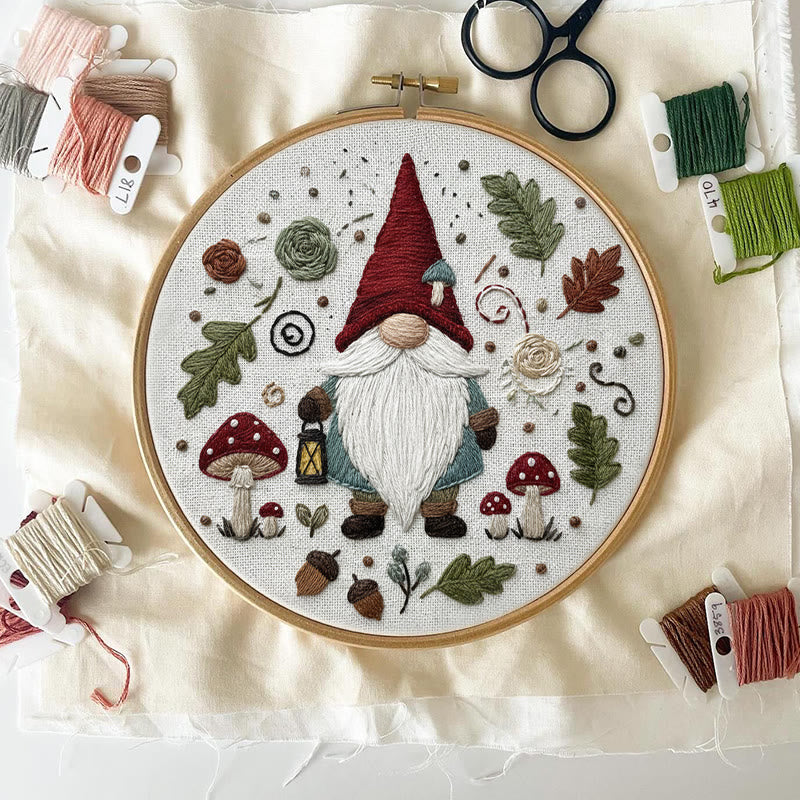 Rubbyoo Embroidery Kit - Forest Gnome | Christmas Beginner Craft | Novice-friendly Diy Kit - image 6