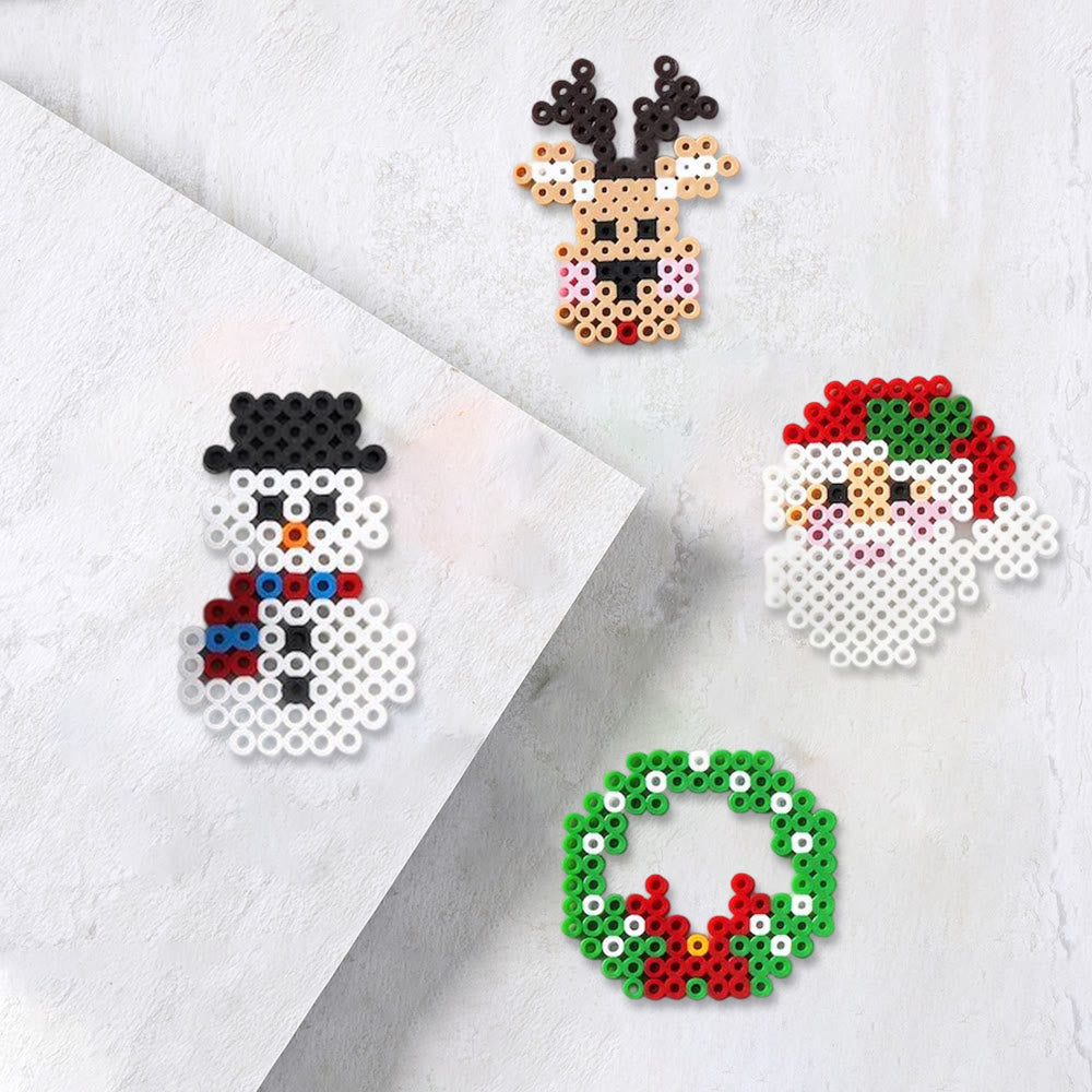 Rubbyoo Perler Beads Kit - Christmas Series | Creative Pixel Art  | Holiday Diy Craft  - 2.6 mm - Perler Beads Kit + Tool Kit - image 0