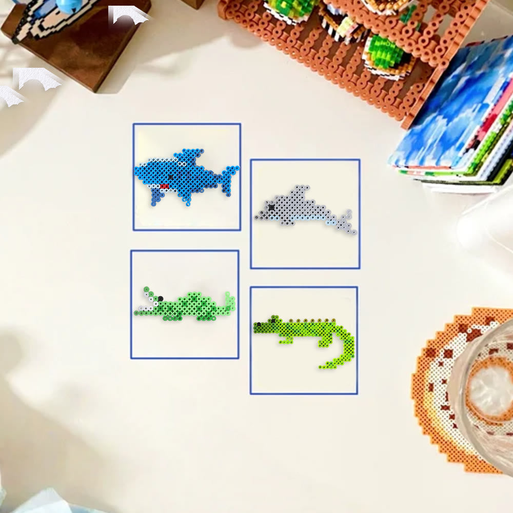 Rubbyoo Perler Beads Kit - Underwater World | Adorable Marine Animals | Easy Handmade Craft For Kid - image 8